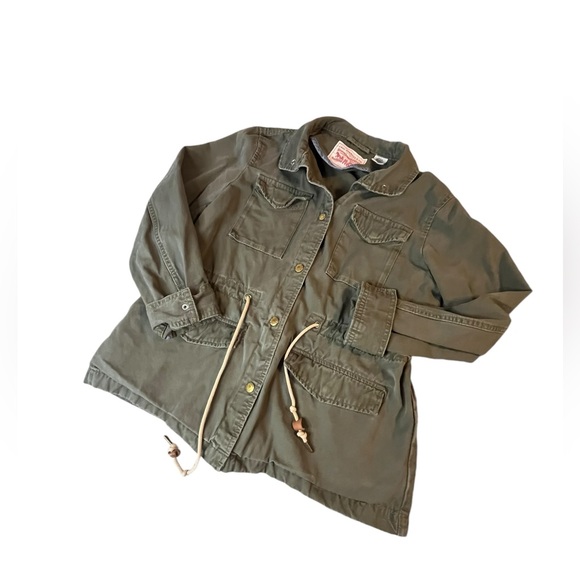 Levi’s Women’s Olive Green Military Utility Jacket, Size XS - Picture 4 of 8